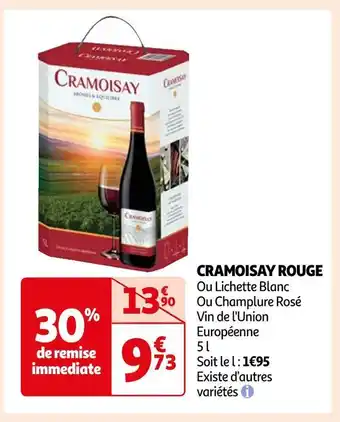 Auchan Cramoisay cramoisay rouge offre