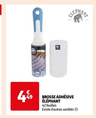 Auchan Éléphant brosse adhésive offre