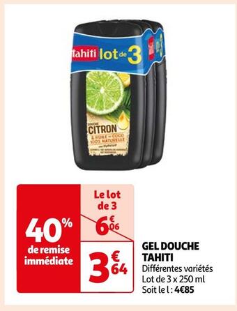 Auchan Tahiti gel douche offre