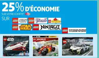 Auchan Lego 25% d’économie sur votre compte waaoh ! sur lego offre