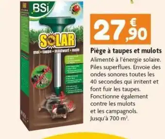 Point Vert Piège à taupes et mulots offre
