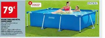 Auchan Intex piscine tubulaire métal frame junior offre
