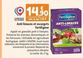 Point Vert Anti-limaces et escargots fertiligène offre
