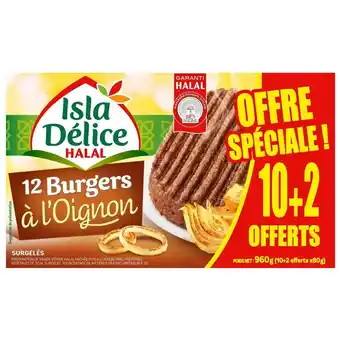 Auchan Burger a l'oignon halal isla delice offre