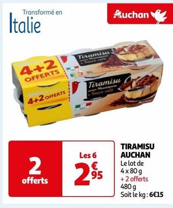 Auchan Tiramisu auchan offre