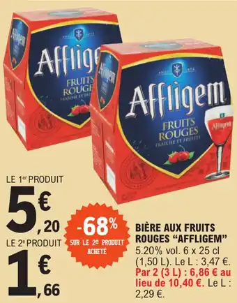 E.Leclerc BIÈRE AUX FRUITS ROUGES "AFFLIGEM" offre