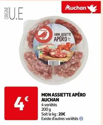 Auchan Mon assiette apéro auchan offre