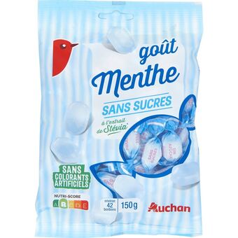 Auchan Bonbons menthe sans sucres auchan offre