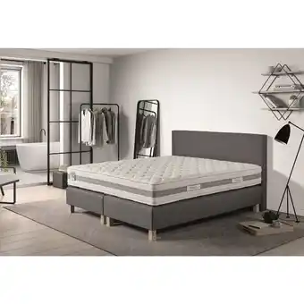 Auchan Ensemble complet matelas, sommier, tête de lit et pieds 160x200 confort hotel offre