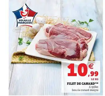 Super U Filet De Canard offre