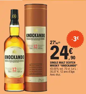 E.Leclerc SINGLE MALT SCOTCH WHISKY offre