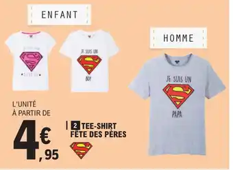 | 2 TEE-SHIRT FÊTE DES PÈRES