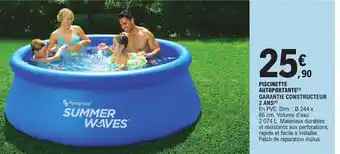 PISCINETTE AUTOPORTANTE(Âč) GARANTIE CONSTRUCTEUR 2 ANS (ÂČ)