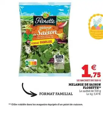 Super U Mélange De Saison Florette offre