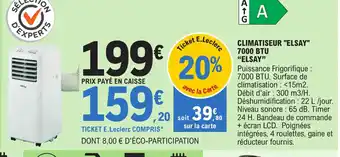E.Leclerc CLIMATISEUR "ELSAY" offre