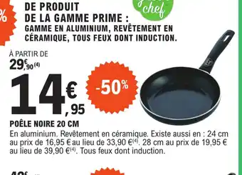 E.Leclerc POÊLE NOIRE 20 CM offre