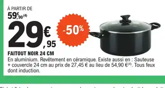 E.Leclerc FAITOUT NOIR 24 CM offre