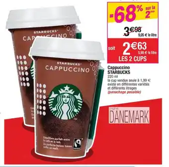 Cora x Carrefour Cappuccino Starbucks offre