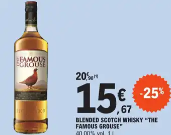 E.Leclerc BLENDED SCOTCH WHISKY "THE FAMOUS GROUSE" 40.00% vol. 1 L. offre