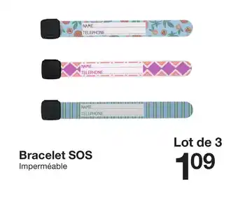 Zeeman Bracelet SOS Imperméable offre