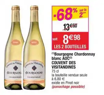 Bourgogne Chardonnay Blanc Aoc Couvent Des Visitandines