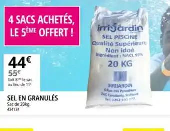 Irrijardin SEL EN GRANULÉS offre