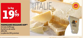 Auchan Supermarché PARMIGIANO REGGIANO AOP (¹) offre