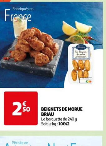 Auchan Supermarché BEIGNETS DE MORUE BRIAU offre