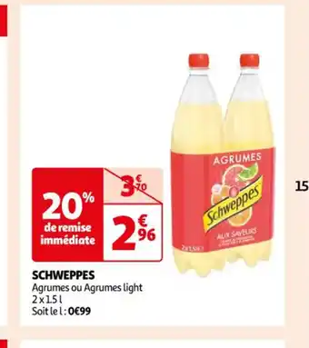 Auchan Supermarché SCHWEPPES offre