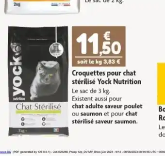 Point Vert Croquettes pour chat offre