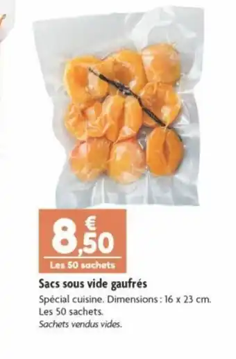 Sacs sous vide gaufrés
