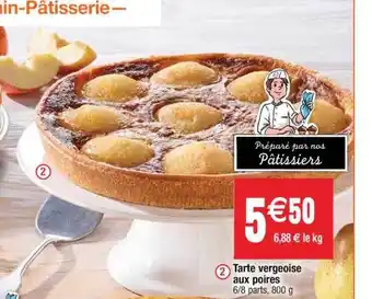 Tarte Vergeoise Aux Poires