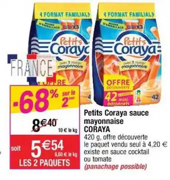 Cora x Carrefour Petits Coraya Sauce Mayonnaise Coraya offre