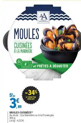 Moules Cuisinées
