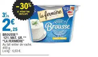 E.Leclerc Brousse 12% Mat. Gr. offre