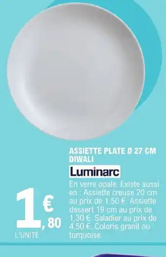 ASSIETTE PLATE Ø 27 CM DIWALI