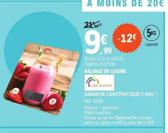 E.Leclerc BALANCE DE CUISINE offre