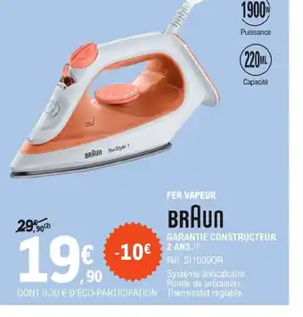 E.Leclerc FER VAPEUR offre