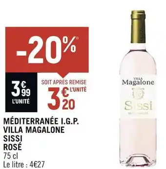 Petit Casino Méditerranée i.g.p. villa magalone sissi rosé offre