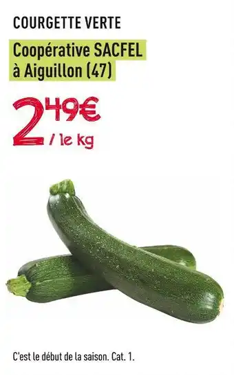 Coopérative sacfel à aiguillon (47) courgette verte