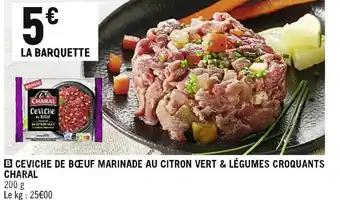 Spar Charal ceviche de bœuf marinade au citron vert & légumes croquants offre