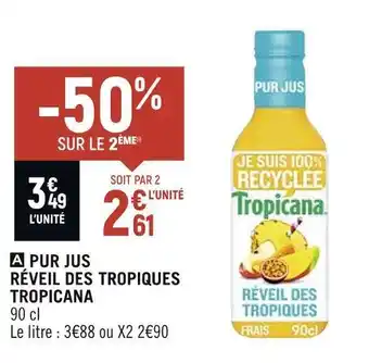 Spar Tropicana pur jus réveil des tropiques offre