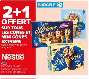 SUR TOUS LES CÔNES ET MINI CÔNES EXTREME