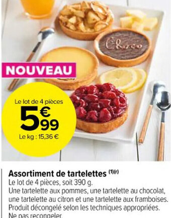 Carrefour Market Assortiment de tartelettes (¹) offre