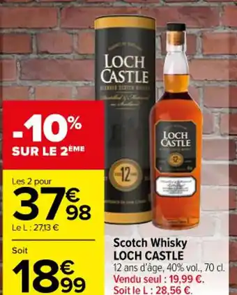 Carrefour Market Scotch Whisky LOCH CASTLE offre