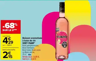 Carrefour Market Boisson aromatisée à base de vin VERY PAMP' offre