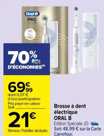 Carrefour Market Brosse à dent électrique ORAL B offre