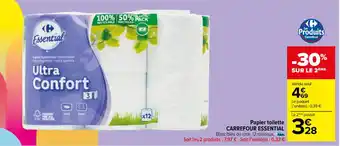 Carrefour Market Papier toilette CARREFOUR ESSENTIAL offre