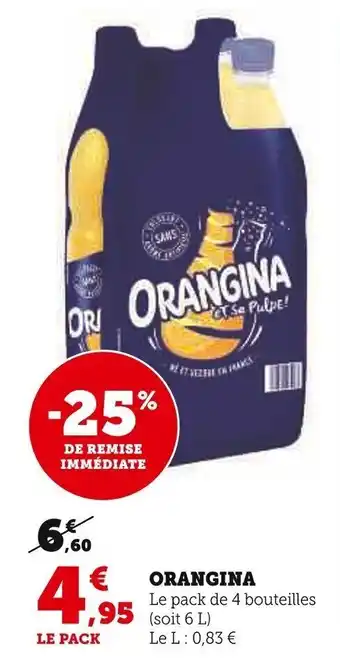 Super U ORANGINA offre