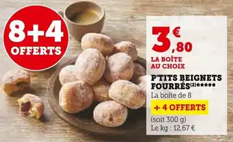 Super U P'TITS BEIGNETS FOURRÉS (2)***** offre